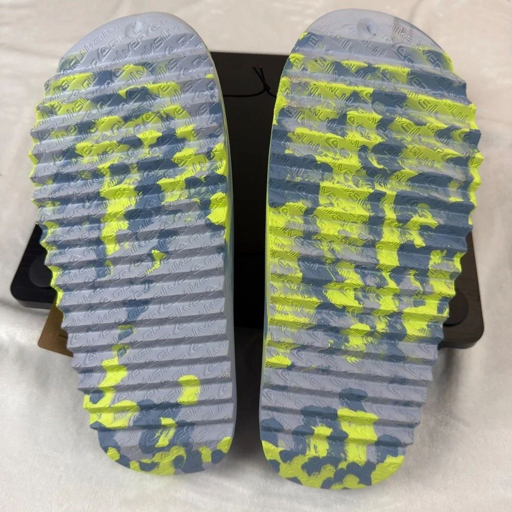 Quiksilver Cloudbreak Tie-Dye Slide Sandals Comfort Cushioned Beach Mens 9 New